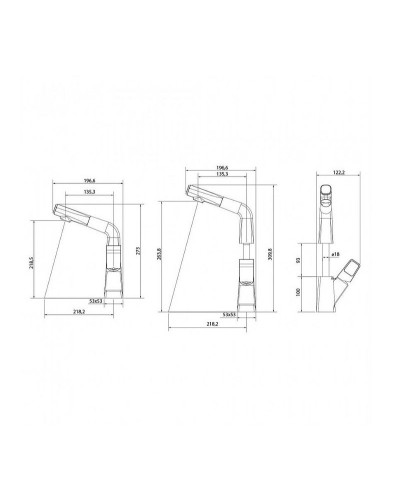 Смеситель для кухни Lemark Soul LM6008BR Черный