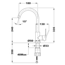 Смеситель для кухни Teka Mallorca 329156210