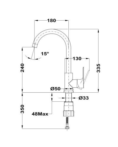 Смеситель для кухни Teka Mallorca 329156210