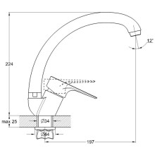 Смеситель для кухни G.Lauf NUD4-A045YB