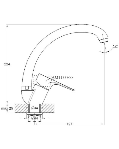 Смеситель для кухни G.Lauf NUD4-A045YB