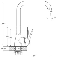 Смеситель для кухни G.Lauf ZOP4-A045