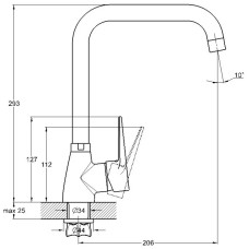 Смеситель для кухни G.Lauf ZOP4-A045