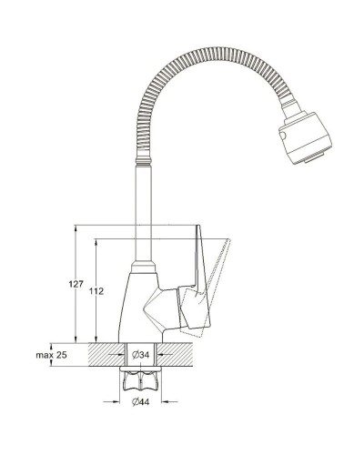 Смеситель для кухни G.Lauf ZOP4-E045