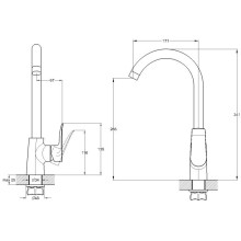 Смеситель для кухни G.Lauf GOB4-A134
