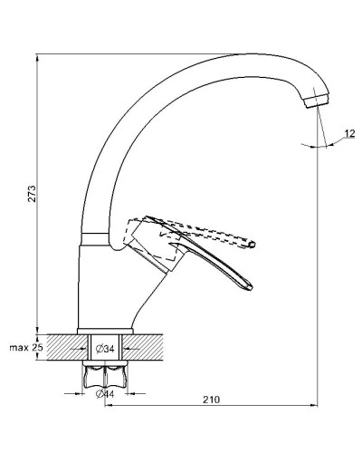 Смеситель для кухни G.Lauf 9G4-A181