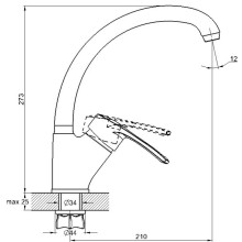 Смеситель для кухни G.Lauf 9G4-A181KT