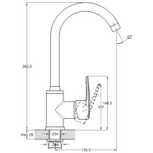 Смеситель для кухни G.Lauf ZAR4-B181