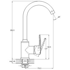 Смеситель для кухни G.Lauf ZAR4-B181