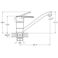 Смеситель для кухни G.Lauf 4T4-A180