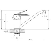 Смеситель для кухни G.Lauf 4G4-A018