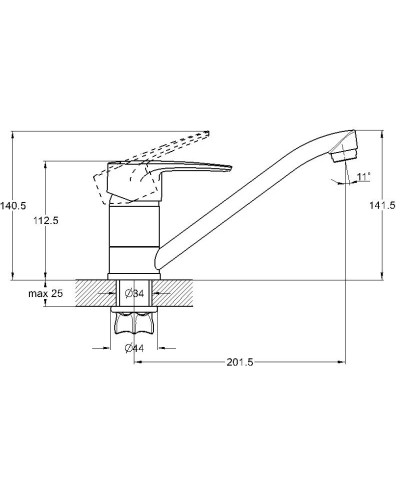 Смеситель для кухни G.Lauf 4G4-A018