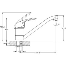 Смеситель для кухни G.Lauf 4P4-A043