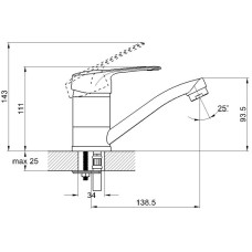 Смеситель для кухни G.Lauf 4P4-B043