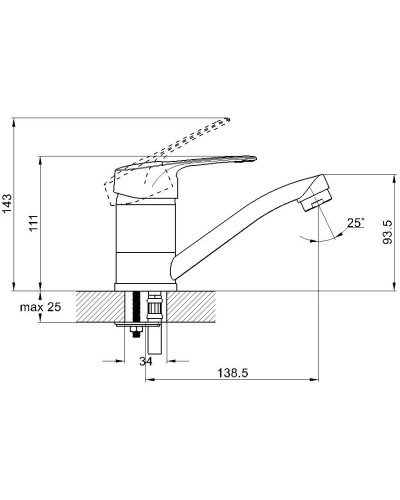 Смеситель для кухни G.Lauf 4P4-B043
