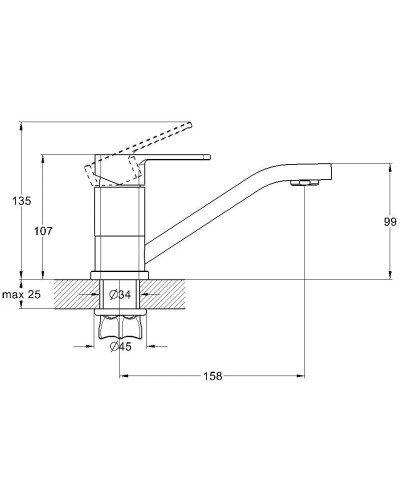 Смеситель для кухни G.Lauf GOR4-B058