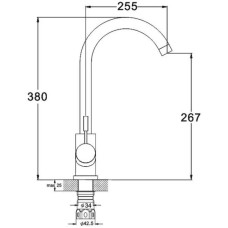 Смеситель для кухни G.Lauf ZAP4-A090