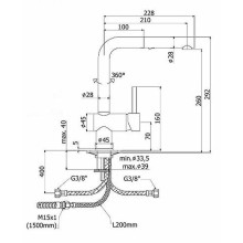 Смеситель для кухни Paffoni Light LIG285BO-MET Белый матовый