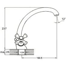 Смеситель для кухни G.Lauf QMT4-B722
