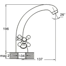 Смеситель для кухни G.Lauf QMT4-C722