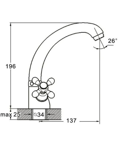 Смеситель для кухни G.Lauf QMT4-C722