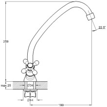 Смеситель для кухни G.Lauf QFR4-A722