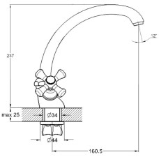 Смеситель для кухни G.Lauf QTZ4-B827