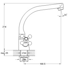 Смеситель для кухни G.Lauf QTZ4-D827