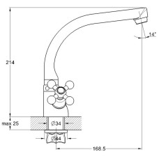 Смеситель для кухни G.Lauf QTZ4-D827