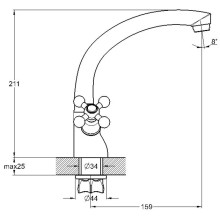 Смеситель для кухни G.Lauf QML4-A827