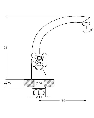 Смеситель для кухни G.Lauf QML4-A827