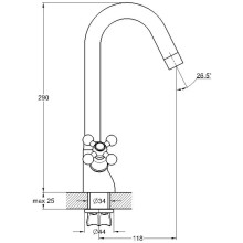 Смеситель для кухни G.Lauf QML4-B827