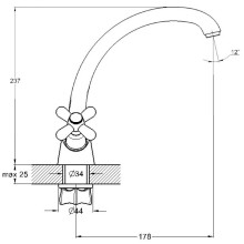 Смеситель для кухни G.Lauf QSL4-B827
