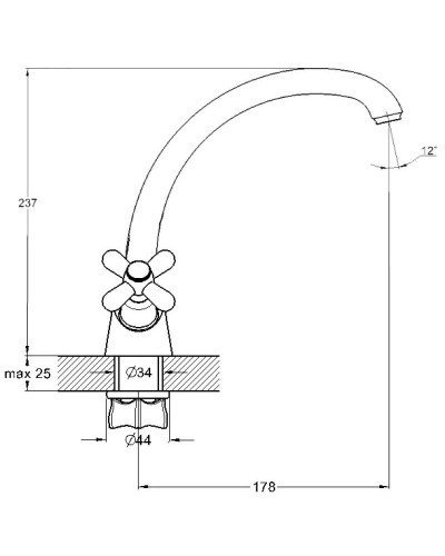 Смеситель для кухни G.Lauf QSL4-B827