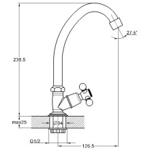 Кран для холодной воды G.Lauf  JMX14-A605