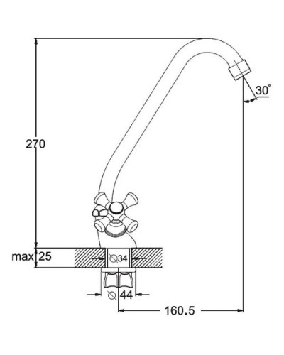 Смеситель для кухни G.Lauf QST4-A827