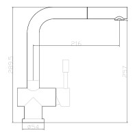 Смеситель для кухни Seaman Eco Venice SSN-0912P