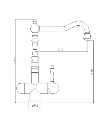 Смеситель для кухни Seaman Eco Venice SSN-1017