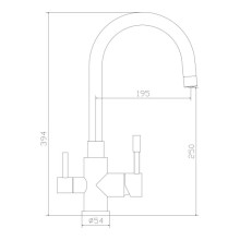 Смеситель для кухни Seaman Eco Venice SSN-1339
