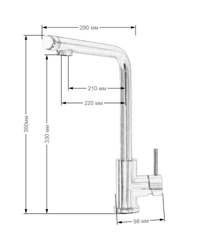 Смеситель для кухни Seaman Eco Koblenz SSN-2128