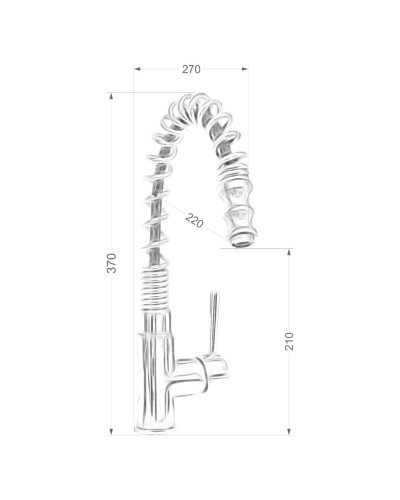 Смеситель для кухни Seaman Barcelone SSL-5179-Water