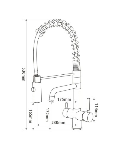 Смеситель для кухни Seaman Barcelone SSL-5370-Water