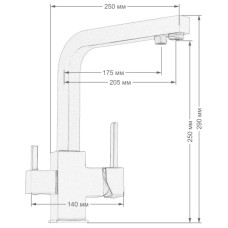 Смеситель для кухни Seaman Barcelone SSL-5391-Water