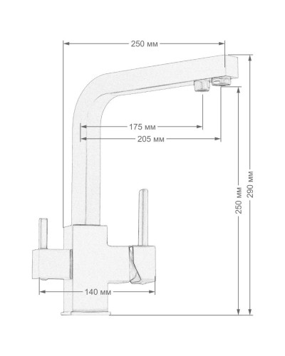 Смеситель для кухни Seaman Barcelone SSL-5391-Water