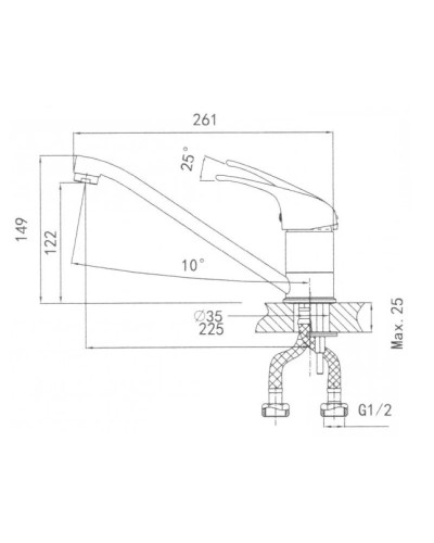 Смеситель для кухни Seaman Eco Granite SGR-1023-Black
