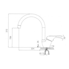 Смеситель для кухни Seaman Eco Granite SGR-1024-Black