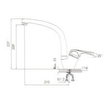 Смеситель для кухни Seaman Eco Granite SGR-2024-Bazalt