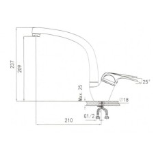 Смеситель для кухни Seaman Eco Granite SGR-2024-Espresso