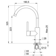 Смеситель для кухни Seaman Eco Granite SGR-2056-Black
