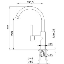 Смеситель для кухни Seaman Eco Granite SGR-2056-Grafit